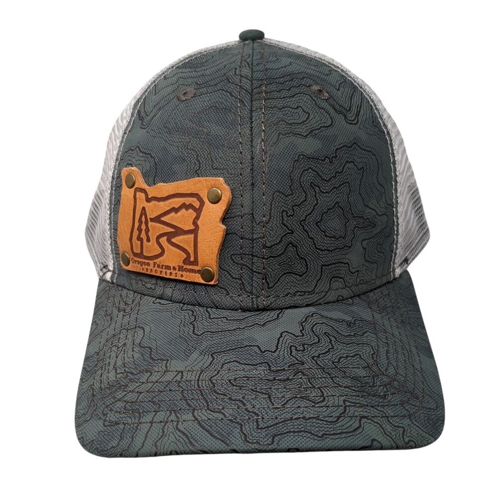 Oregon Farm & Home Snapback Trucker Hat Green OS Adjustable Mesh Back Dri-Duck